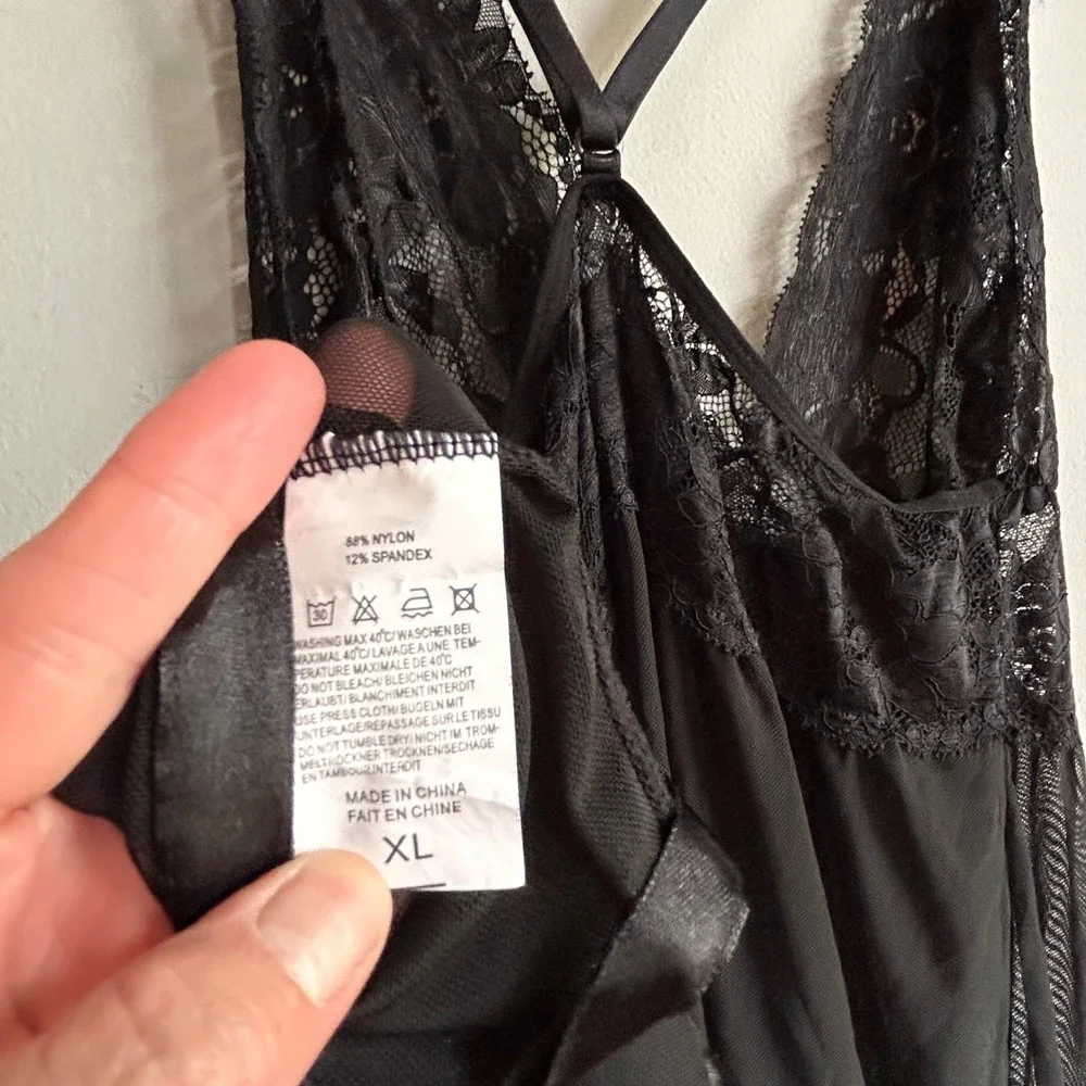 N/A black sheer